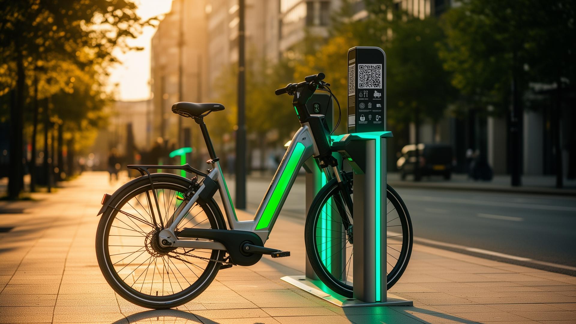 Mybicycles smart docking station with QR unlock